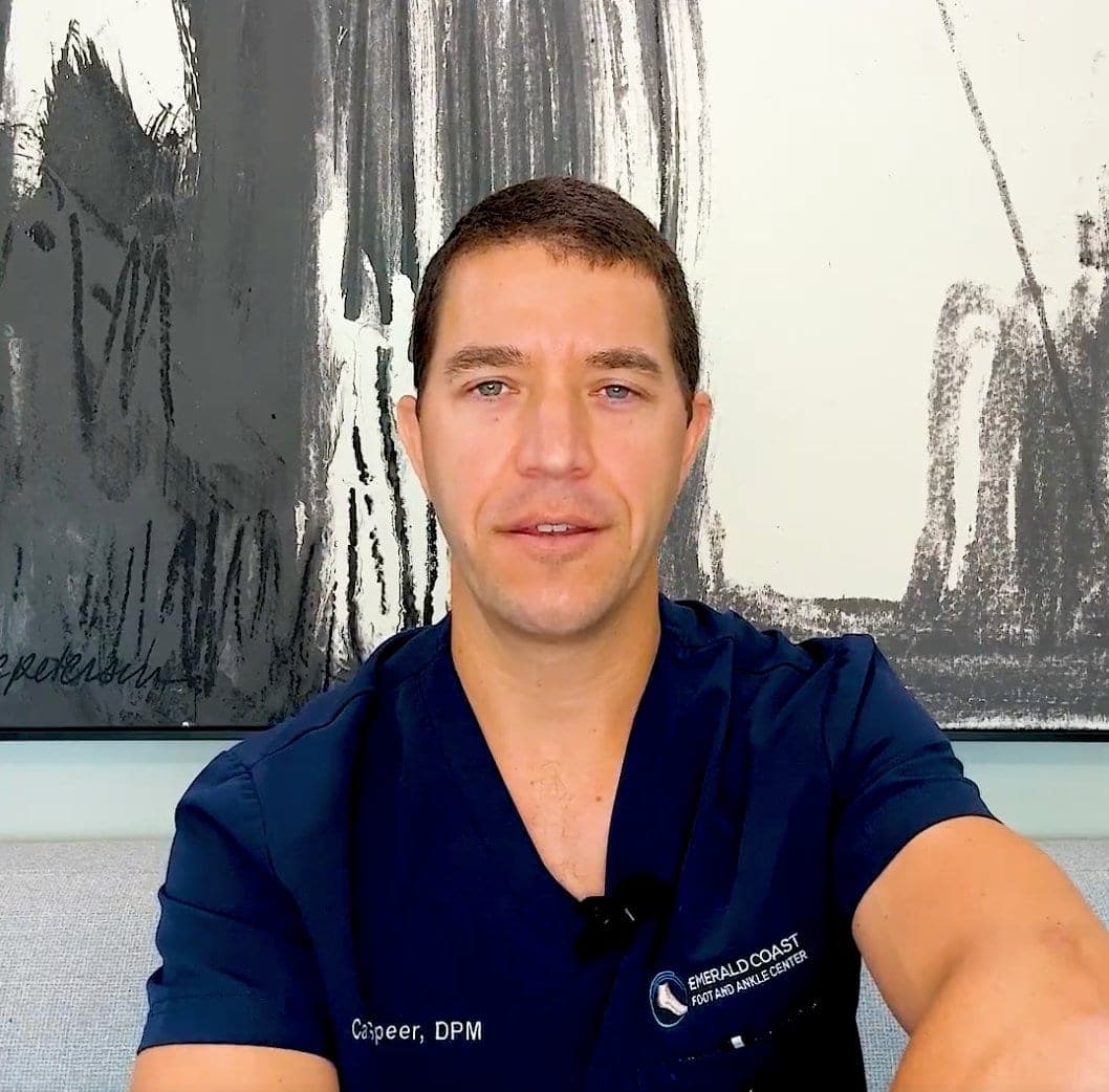 Dr. Carl Speer explaining the InvisiFoot surgical method